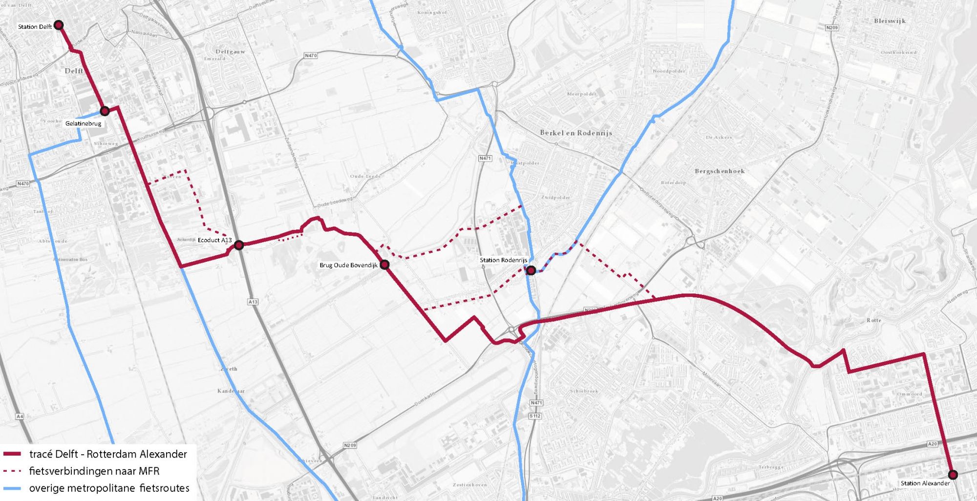 Metropolitane Fietsroute Delft - Rotterdam - Dickvanveen | Verkeer ...